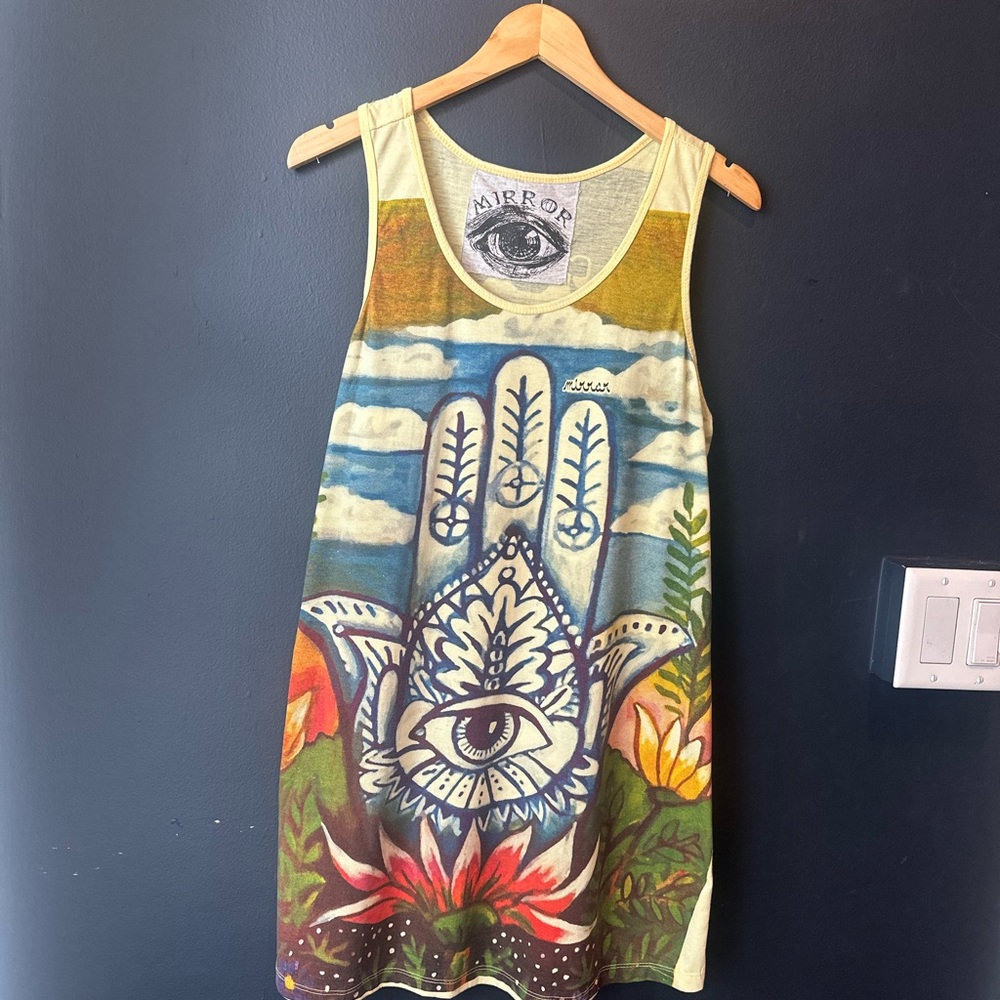 Mirror Eye Multicolor Sleeveless Dress